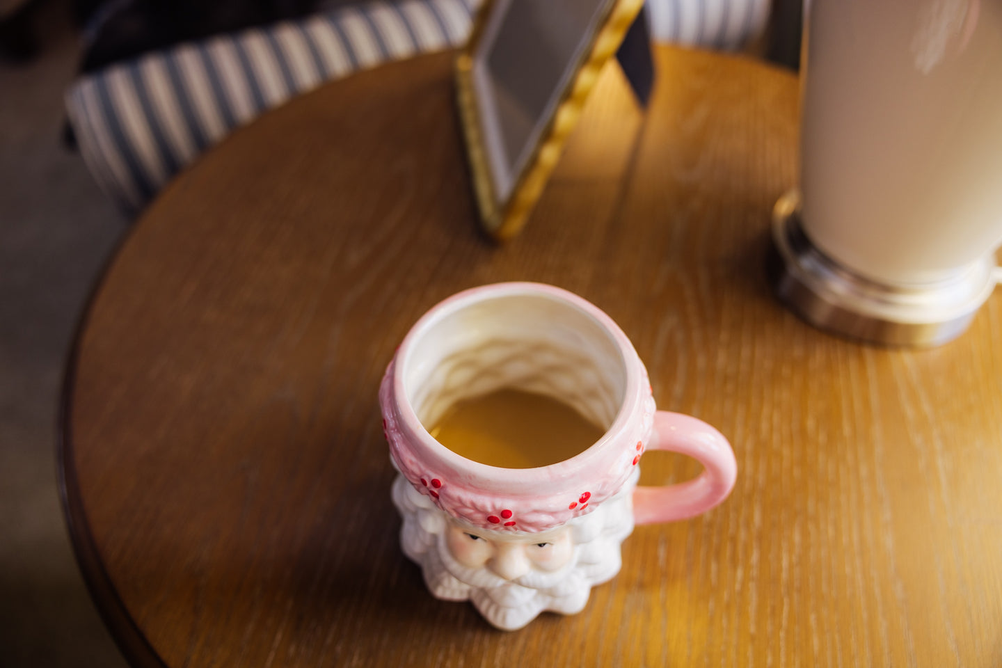 18oz Pink Santa Mug